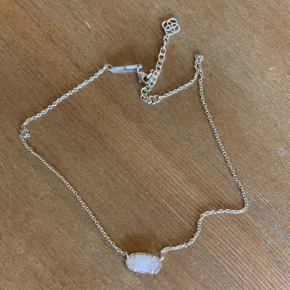 Kendra Scott iridescent drusy necklace